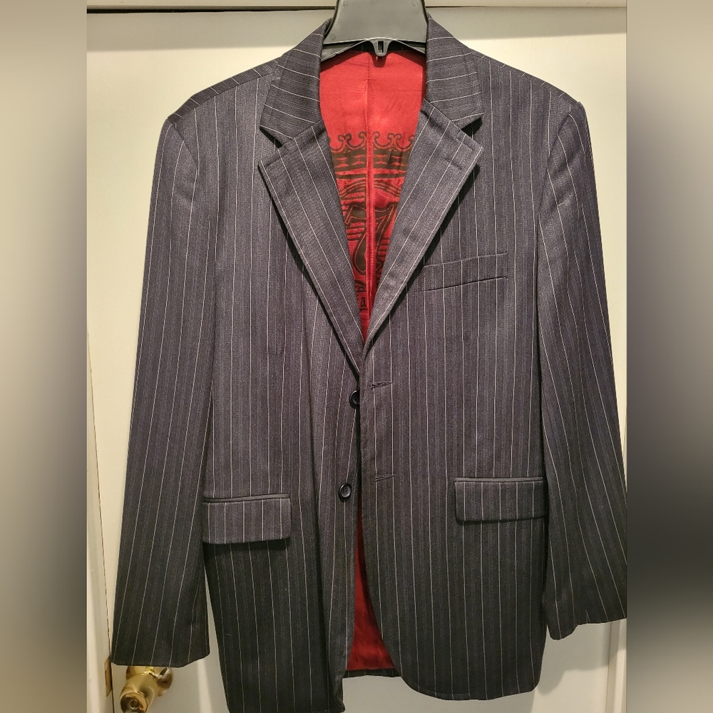 7 Diamonds Blazer, blue with stripes